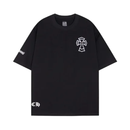 Stylish Chrome Hearts Embroidered Cross Tee