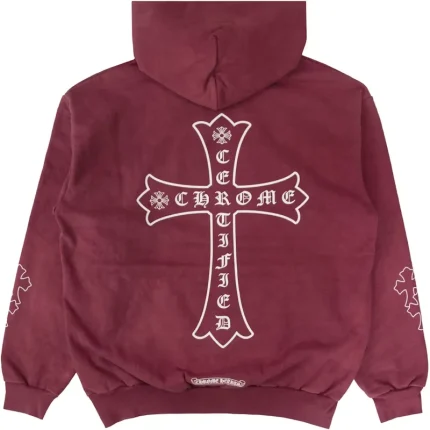 Chrome Hearts x Drake Certified Chrome Hand Dyed Hoodie Washed Red (Miami Exclusive)