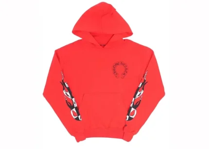 Chrome Hearts x Matty Boy Flames Hoodie Red