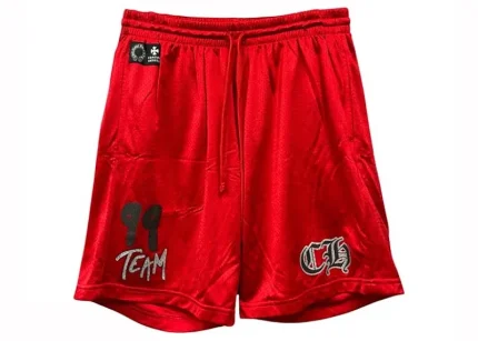 Chrome Hearts x Matty Boy "Team" Mesh Warm Up Jersey Pants Red