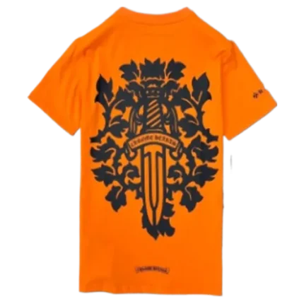 Chrome Heart Orange Dagger T-Shirt