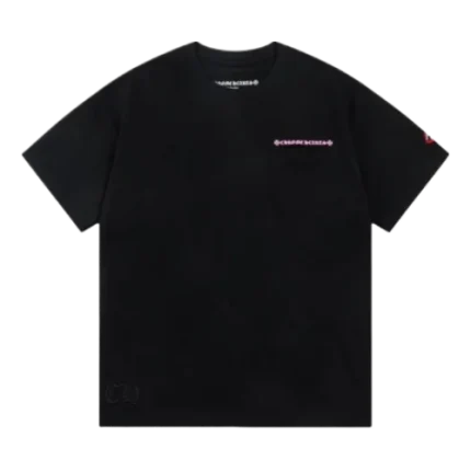 Chrome Hearts USA Purple Logo With Pocket T-Shirt