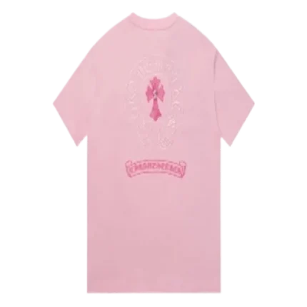 Chrome Hearts Washed Pink Cross T-Shirt