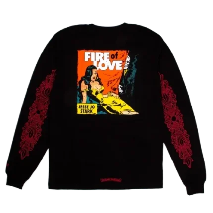 Chrome Hearts Deadly Doll Fire Of Love Long Sleeve T-Shirt