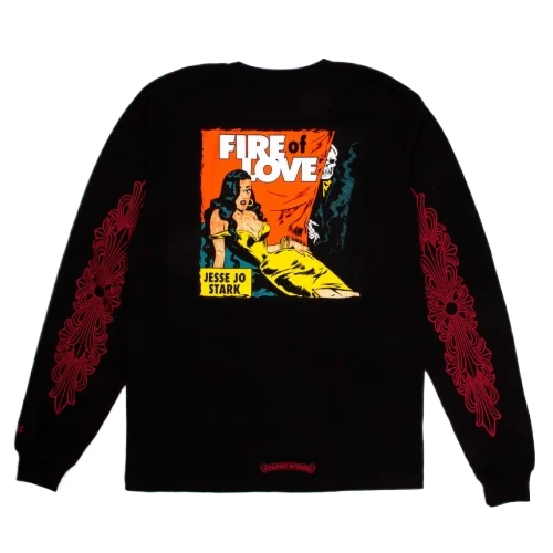 DEADLY-DOLL-FIRE-OF-LOVE-LS-TEE-1 Chrome Hearts Deadly Doll Fire Of Love Long Sleeve T-Shirt