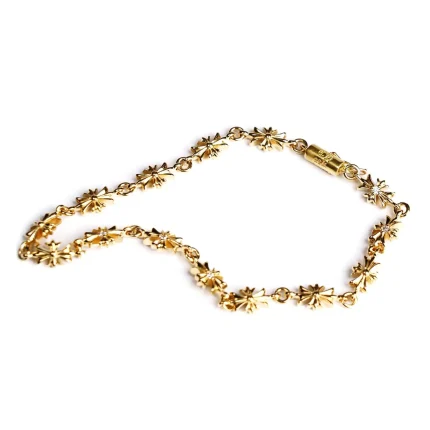 CH 22K GOLD TINY E CH PLUS BRACELET