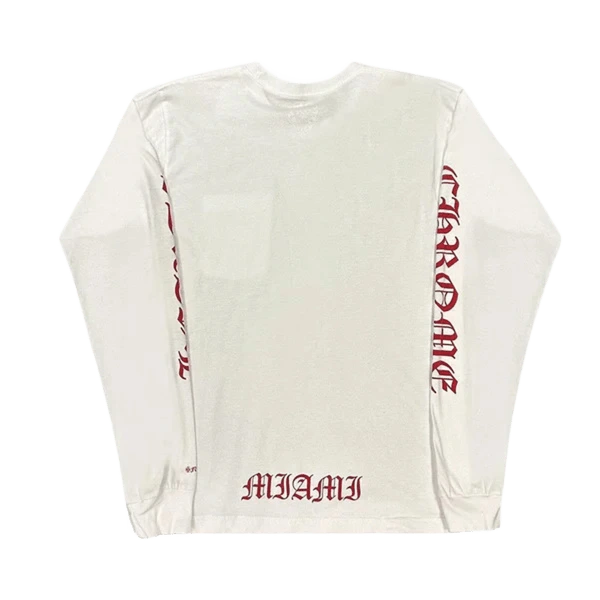 Exclusive-Miami-Chrome-Hearts-Neck-Logo-T-Shirt-White Exclusive Miami Chrome Hearts Neck Logo T Shirt White