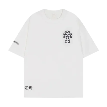 Chrome Hearts Stylish Embroidered Cross Tee