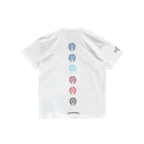 Gradient-Horseshoe-Logo-Tee-1 Chrome Hearts Gradient Logo T Shirt