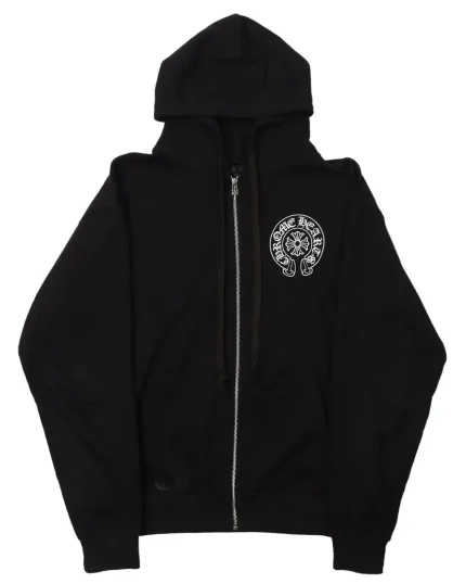 Chrome Hearts Los Angeles Horseshoe Logo Zip-Up Hoodie