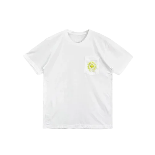LA-Exclusive-Yellow-Script-Logo-Tshirt Chrome Hearts Los Angeles T Shirt