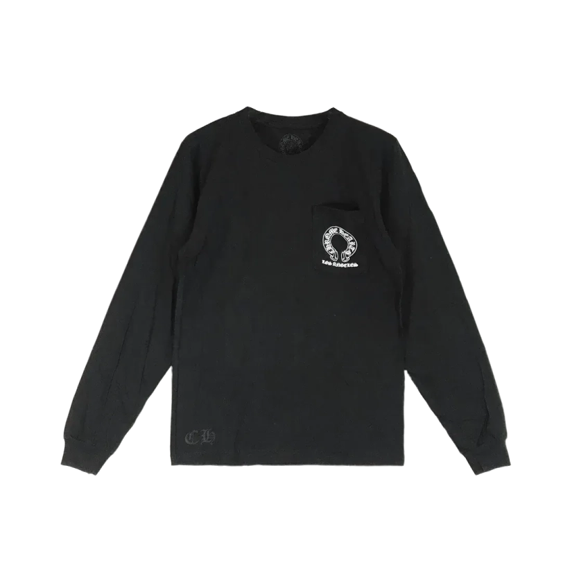 LA_Los_Angeles_Exclusive_T-bar_Script_Logo_Long_Sleeve_T-shirt-transformed Chrome Hearts Los Angeles T bar Script Logo Long Sleeve