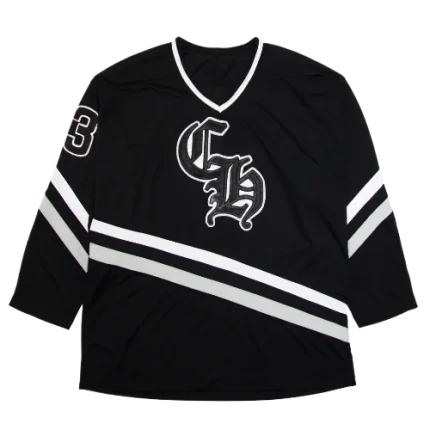 Chrome Hearts Leather Patch Hockey Jersey T-Shirt