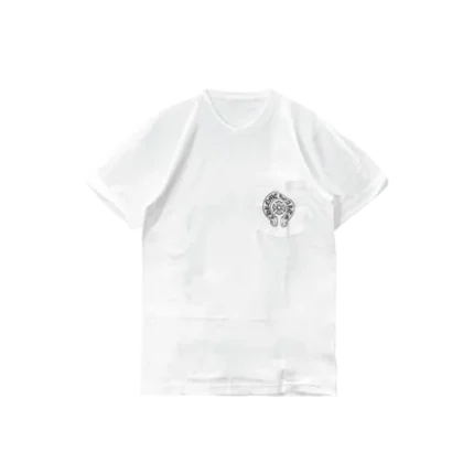 Chrome Hearts White Shirt Horseshoe Logo