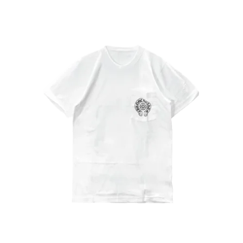 Las-Vegas-Exclusive-Horseshoe-Logo-Short-Sleeve-T-shirt Chrome Hearts White Shirt Horseshoe Logo