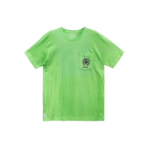 Las-Vegas-Exclusive-Limited-Green-Poker-Logo-T-shirt Chrome Hearts Green Shirt