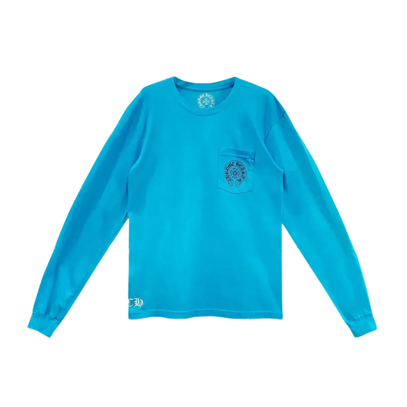 Las_Vegas_Exclusive_Blue_Horseshoe_Logo_Long_Sleeve_T-shirt-transformed CH Las Vegas Blue Horseshoe Logo Long Sleeve T-shirt