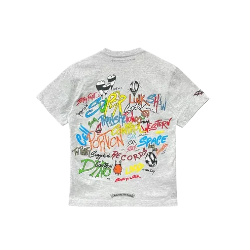 Matty-Boy-Brain-Short-Sleeve-Tee-1 Chrome Hearts Matty Boy Grey Shirt
