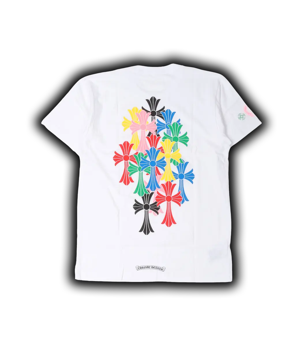 Multicolor-Cross-T-Shirtwb-ezgif.com-jpg-to-webp-converter Chrome Hearts Multicolor-Cross-T-Shirt White