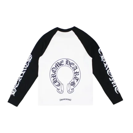 Chrome Hearts Neck Letters Horseshoe Long Sleeve Shirt