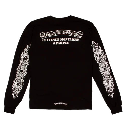 PARIS-EXCLUSIVE-LONG-SLEEVE-1 Chrome Hearts Paris Exclusive Long Sleeve T-Shirt