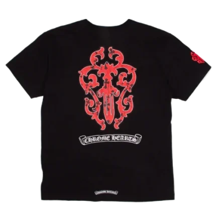 Chrome Hearts Red Dagger Pocket T-Shirt