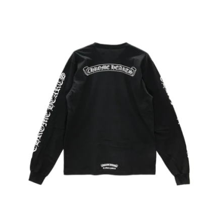 Chrome Hearts Script Scroll Logo Long Sleeve T Shirt