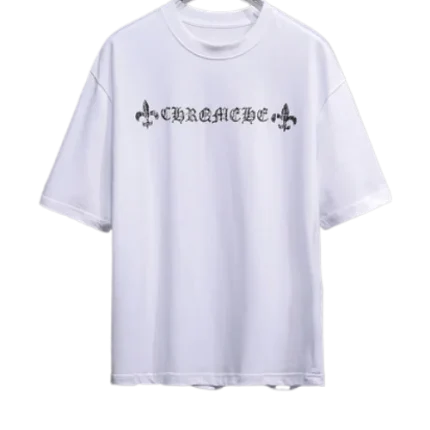 Straight Fit White Short Sleeve T-Shirt Chrome Hearts