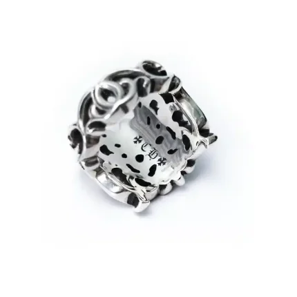 CH BUTTERFLY FLORAL CROSS RING