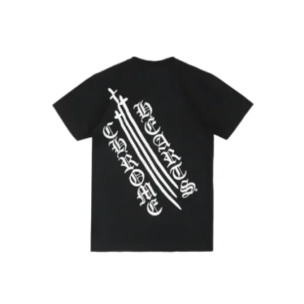 Chrome Hearts Triple Cross On Back Short Sleeve T-shirt Black