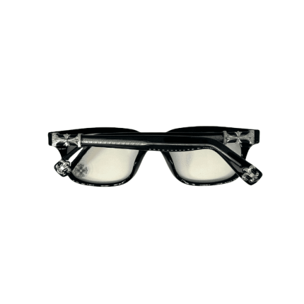 CHROME HEARTS BLACK SILVER GLASSES