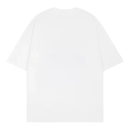 White Chrome Hearts Embroidery Letter Logo Unisex Tee