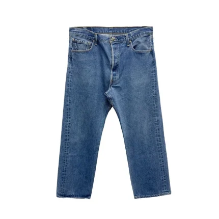 Chrome Hearts F&F Exclusive Purple Leather Cross Patch Jeans