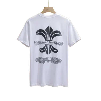 Classic Fit Chrome Hearts Printed Logo T-Shirt White