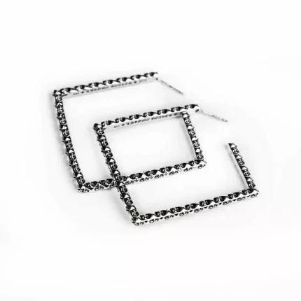 CH PLUS SQUARE HOOP EARRINGS