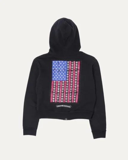 Chrome Hearts Flag Zip-Up Hoodie
