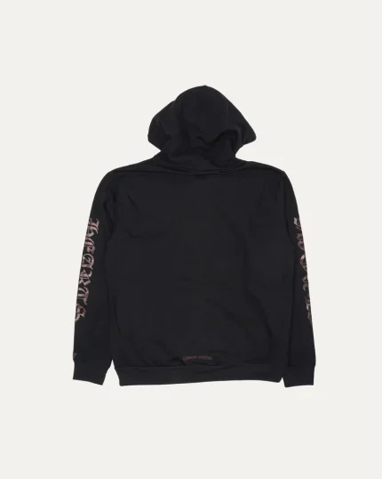 Chrome Hearts Online Exclusive Glitter Print Horseshoe Logo Hoodie