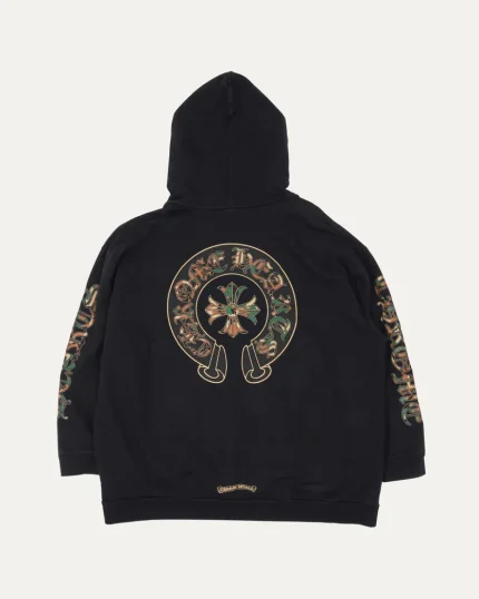 Chrome Hearts Camouflage Cemetery Cross Pullover Hoodie