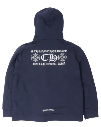 Chrome Hearts Vintage Patch Zip Up Hoodie