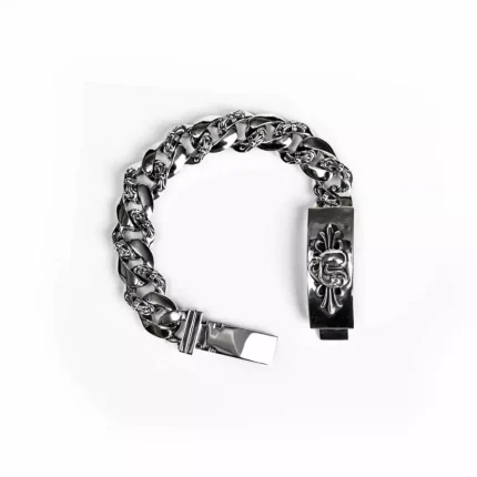 CH HEART INSIGNIA ID FANCY CHAIN BRACELET
