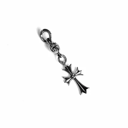 CH TINY CH CROSS WITH ONE SILVER BALL CHARM