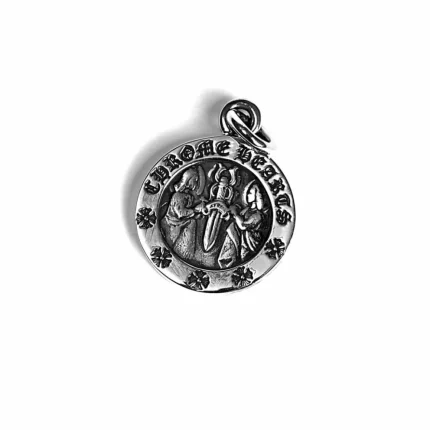 CH ROUND ANGEL MEDALLION CHARM