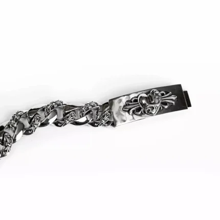 CH HEART INSIGNIA ID FANCY CHAIN BRACELET