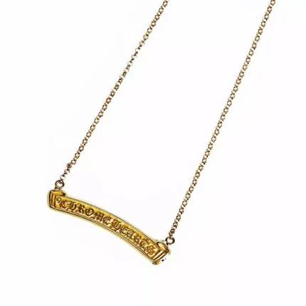 CH 22K GOLD CH LOGO NECKLACE