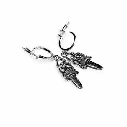 CH DAGGER HOOP EARRINGS