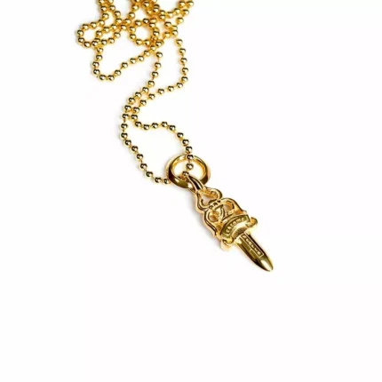 CH 22K GOLD DAGGER PENDANT