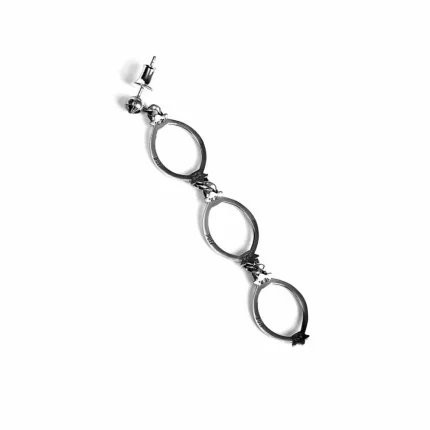 CH TRIPLE DROP HOOP EARRING